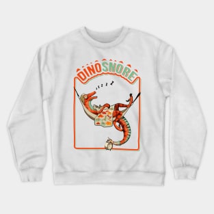 DinoSNORE Velociraptor Sleeping Dinosaur Crewneck Sweatshirt